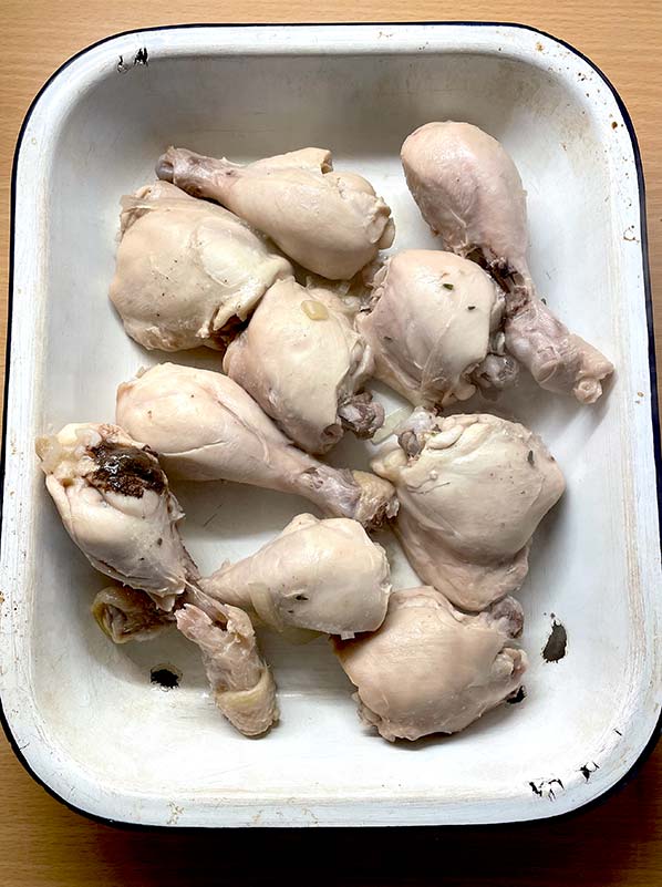 Chicken poached