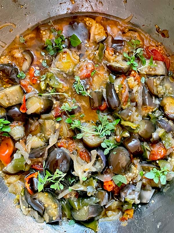 Ratatouille cooking