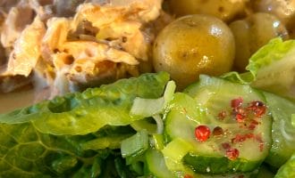 Hot Smoked Salmon with Mustard Cream Sauce