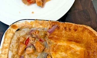 Butternut, pepper and sage pie
