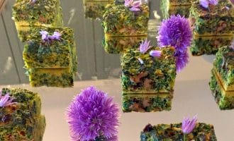 Herb frittata canapé