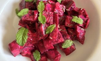 Roast Beetroot Salad with Caraway & Mint