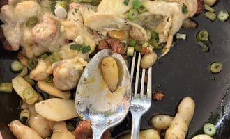 Baked Baby Potatoes with Chorizo & Cheese