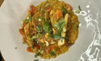 Spiced Chicken Breast with Dal