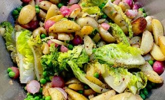 Sautéed spring vegetables