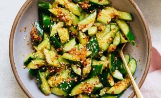 Smacked cucumbers